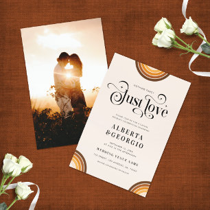 Retro Script Boho Rainbow Nichts Extravagant Nur L Einladung