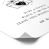 Retro Script Camera Foto Gästebuch Hochzeit (Ecke)