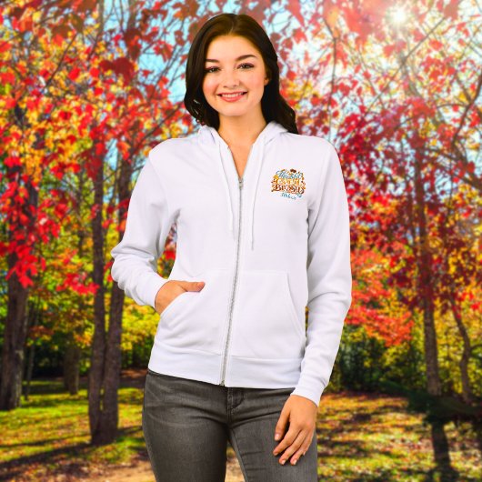 Retro Script dankbar dankbar, gesegnet Hoodie