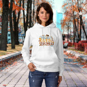 Retro Script dankbar dankbar, gesegnet personalisi Hoodie