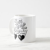 Retro-Script-Ehefrau des Party Bachelorette Kaffeetasse (Vorderseite Links)