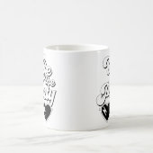 Retro-Script-Ehefrau des Party Bachelorette Kaffeetasse (Mittel)