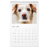 Retro-Script-Foto der 2026-Familie Kalender (Mär 2026)