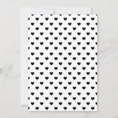 Retro Script Heart Tiny Human Shindig Baby Dusche Einladung (Rückseite)