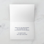 Retro Script Holy Night Christmas Feiertagskarte (Innenseite)