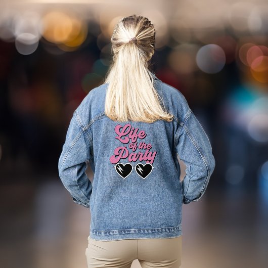 Retro-Script-Niedlicher Junggeselinnen-Abschied Jeansjacke