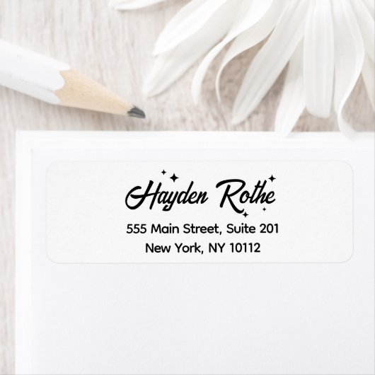 Retro Script Typografie Schwarz/Weiß (Insitu)