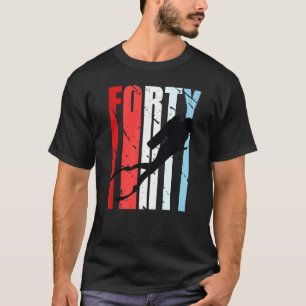 Retro Scuba Diving 40. Geburtstag Deep Sea Diver W T-Shirt