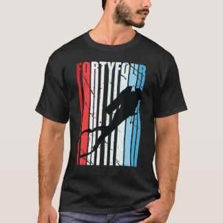 Retro Scuba Diving 44th Birthday Deep Sea Diver Wo T-Shirt