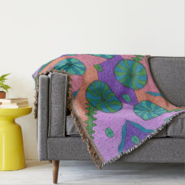 Retro Sea Garden Abstrakt Decke