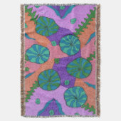 Retro Sea Garden Abstrakt Decke (Vorderseite Vertikal)