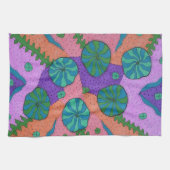 Retro Sea Garden Abstrakt   Geschirrtuch (Horizontal)