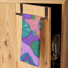 Retro Sea Garden Abstrakt   Geschirrtuch