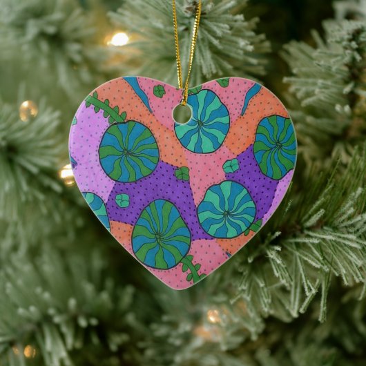 Retro Sea Garden Abstrakt Keramik Ornament (Baum)