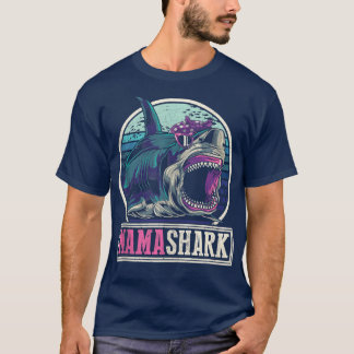 Retro Sea Monster Mommy Gift Whale Animal Family T-Shirt