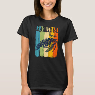 Retro Sea Turtle Key West Florida Thema Freunde de T-Shirt