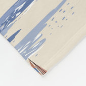 Retro seamless tropical island Pattern on light be Fleecedecke (Ecke)