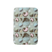 Retro Seashell-Muster Badematte (Vorderseite Vertikal)