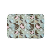 Retro Seashell-Muster Badematte (Vorderseite)