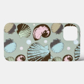 Retro Seashell Muster Case-Mate iPhone Hülle (Rückseite (Horizontal))