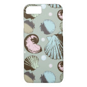 Retro Seashell-Muster Case-Mate iPhone Hülle (Rückseite)