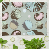 Retro Seashell-Muster Handtuch (Gefaltet)