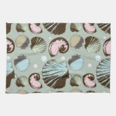 Retro Seashell-Muster Handtuch (Horizontal)
