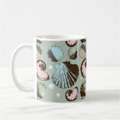 Retro Seashell-Muster Kaffeetasse (Links)