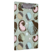 Retro Seashell-Muster Klemmbrett (Rechts)