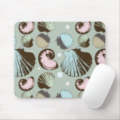 Retro Seashell-Muster Mousepad (Mit Mouse)