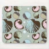 Retro Seashell-Muster Mousepad (Vorne)