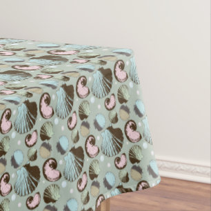 Retro Seashell-Muster Tischdecke