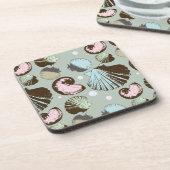 Retro Seashell-Muster Untersetzer (Linke Seite)