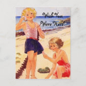 Retro Seashore Postkarte (Vorderseite)