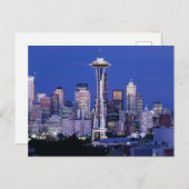 Retro Seattle Postcard Postkarte (Vorne/Hinten)
