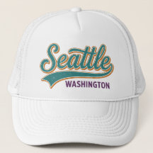 Retro Seattle Washington Vintage-Typografie