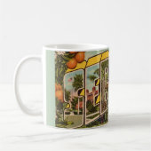 Retro Sebring Florida Postkarte Kaffeetasse (Links)
