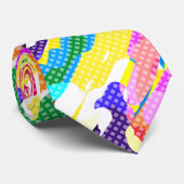 Retro, sechziger, abstrakt krawatte (Gerollt)