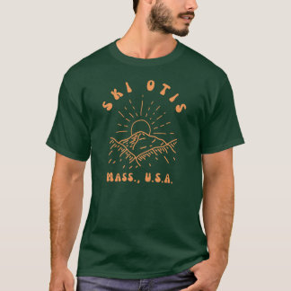 Retro Sechziger Jahre Ski Otis Massachusetts Orang T-Shirt