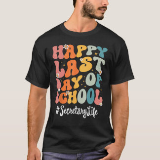 Retro Secretary Life glücklich letzten Tag der Sch T-Shirt