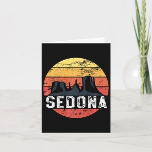 Retro Sedona Arizona Familienurlaub Rote Felsen Gi Karte