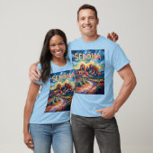 Retro Sedona Arizona Wandern neben dem Wasser T-Shirt (Unisex)