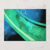 Retro-Seetaucher Postkarte (Vorderseite)