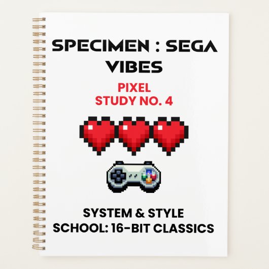Retro Sega Vibes Pixel Studie Nr. 4  Planer (Vorderseite)