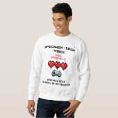 Retro Sega Vibes Pixel Studie Nr. 4 Sweatshirt (Vorne ganz)