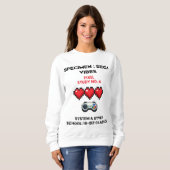 Retro Sega Vibes Pixel Studie Nr. 4 Sweatshirt (Vorne ganz)