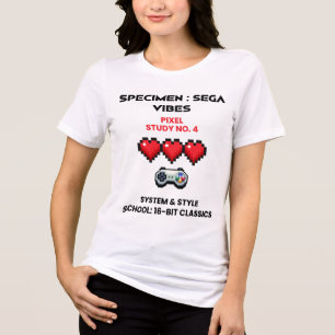 Retro Sega Vibes Pixel Studie Nr. 4 Tri-Blend Shirt