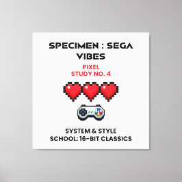 Retro Sega Vibes Pixel Study No. 4  Leinwanddruck