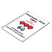 Retro Sega Vibes Pixel Study No. 4  Notizblock (Linke Seite)