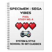 Retro Sega Vibes Pixel Study No. 4  Notizblock (Vorderseite)